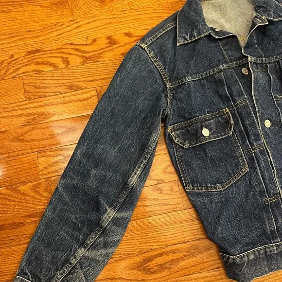 Vintage 1950s LEVIS Type 2 original 507XX Big E Denim Jacket Small - Picture 3 of 8
